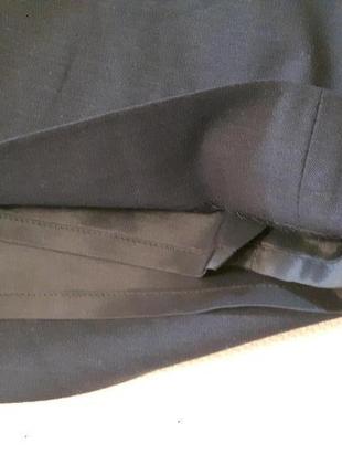 Юбка темно-синяя шерстяная новая (wool navy skirt) размер 8p5 фото