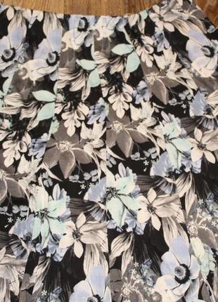 Трикотажная цветочная юбка bonmarce в идеальном состоянии 2-3xl3 фото