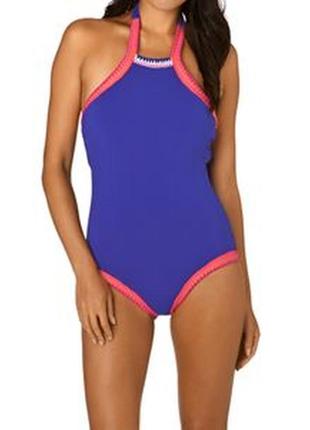 Злитий купальник з відкритою спиною seafolly australia, синій