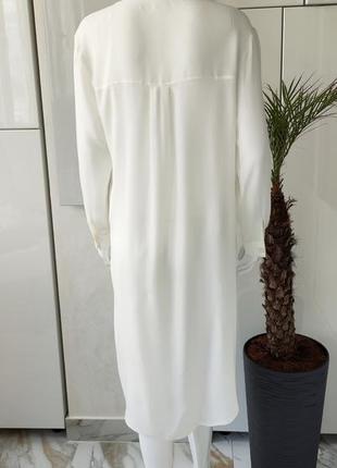 ♥️1+1=3♥️ bershka длинная невесомая женская рубашка вискоза9 фото