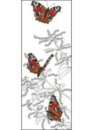 Набір для вишивки хрестиком. розмір:   18*45 см колекція метеликів1 фото