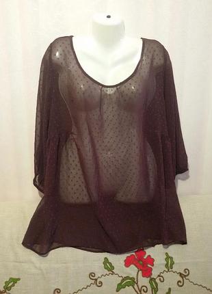 Шифоновая блуза-накидка (пог 63 см)   12