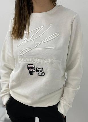 Свитшот karl lagerfeld 16, женский свитшот карл