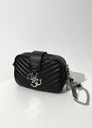 Сумка женская, стильная, черная, сумочка, guess4 фото