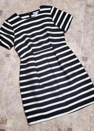 Новое платье в полоску по фигуре 44