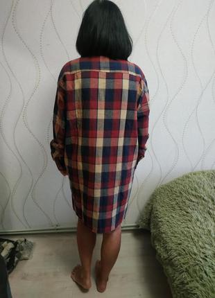Рубашка теплая байковая женская длинная размер xl-xxl, состояние идеальное6 фото