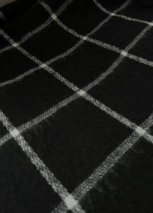 Zara шарф чорний теплий2 фото