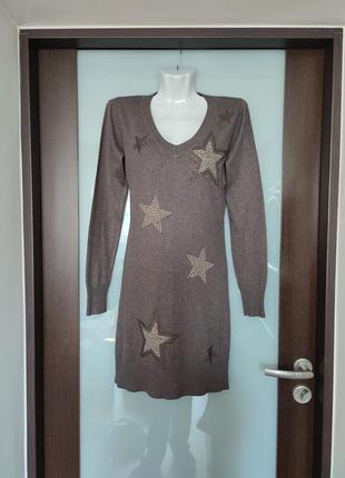 "зіркове" платтячко, туніка, кофта подовжена! (можливий обмін)1 фото