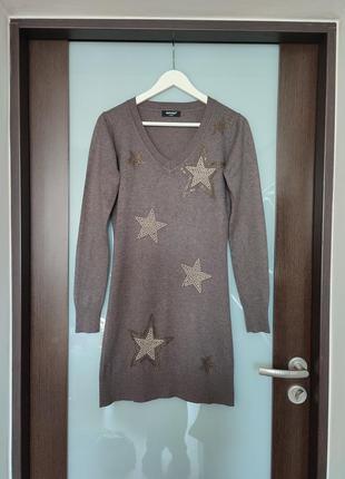 "зіркове" платтячко, туніка, кофта подовжена! (можливий обмін)3 фото