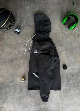Мужская серая ветровка nike / брендовые куртки для мужчин найк на весну - осень4 фото