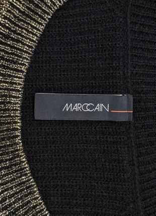 Marc cain оригинальный свитер из шерсти кашемира с золотой патиной5 фото