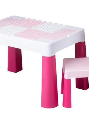 Комплект стол и стул tega mf-001 multifun 1 + 1 pink, розовый1 фото