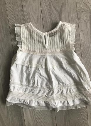 Біла блузка для дівчинки 3