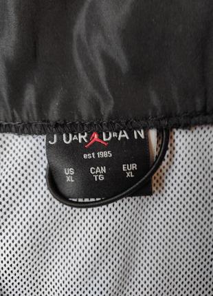 Черная мужская деми спортивная куртка ветровка анорак батал на высокий рост карманом спереди jordan9 фото
