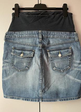 Юбка джинсовая для беременных h&m2 фото