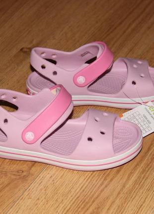 Дитячі босоніжки сандалі crocs crocband крокси с12-j3 оригінал5 фото