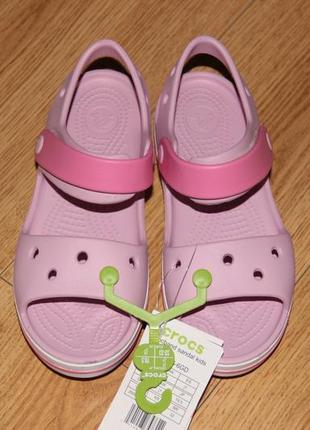 Дитячі босоніжки сандалі crocs crocband крокси с12-j3 оригінал8 фото