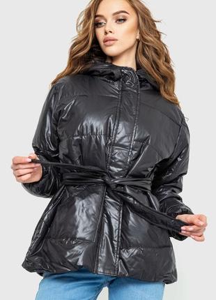Куртка жіноча демісезонна колір чорний