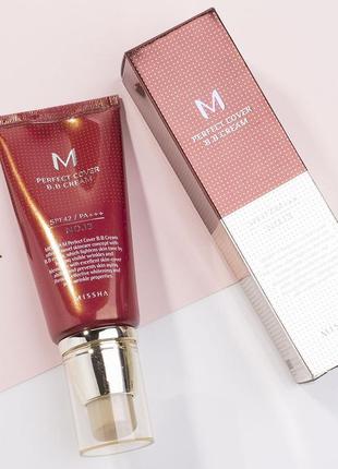 Bb крем missha m perfect cover bb cream тональний крем  spf42 p+++