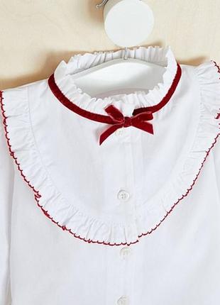 Белая рубашка с оборками и бархатная юбка от billie faiers george4 фото