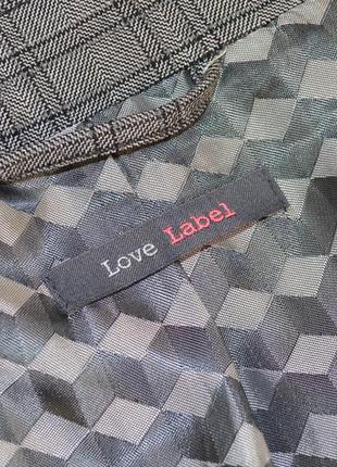 Брендовая серая куртка пиджак жакет косуха на молнии с карманами love label вискоза4 фото