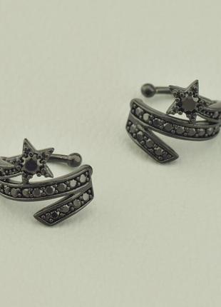 111736 серьги 'xuping' фианит (хром)