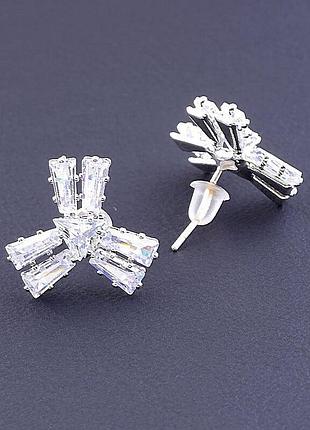 080163 серьги 'fj' фианит