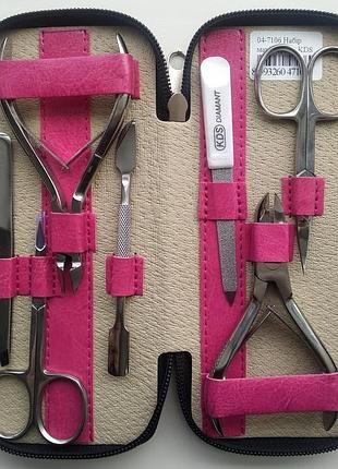 Манікюрний набір kds 7106 (рожевий)