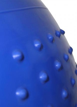 М'яч для фітнесу (фітбол) напівмасажний sportvida 55 см anti-burst sv-hk0290 blue .2 фото