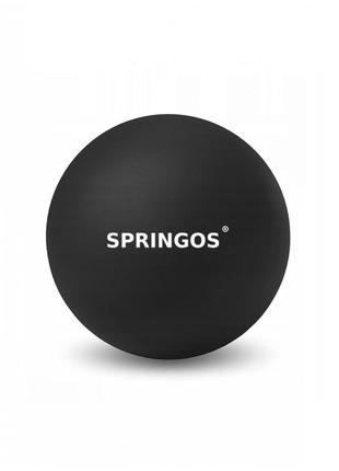 Массажный мяч springos lacrosse ball 6.5 см fa0050 .