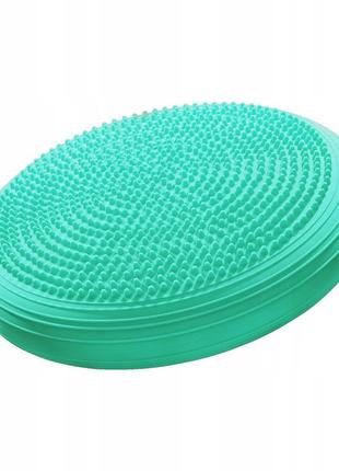 Балансировочная подушка-диск 4fizjo med+ 33 см (сенсомоторная) массажная 4fj0359 mint .3 фото