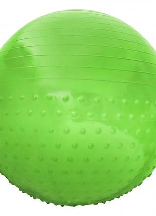 М'яч для фітнесу (фітбол) напівмасажний sportvida 55 см anti-burst sv-hk0291 green .