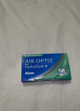 Контактні лінзи air optix plus hg for astigmatism -0.75 cyl:0.75 ax201 фото