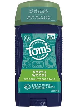 Мужской дезодорант-антиперспирант tom's of maine men's antiperspirant north woods 79 г