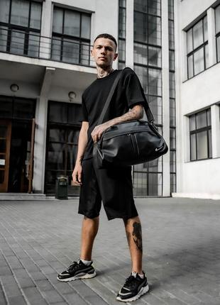Сумка nike черная спортивная / дорожная найк женская / мужская