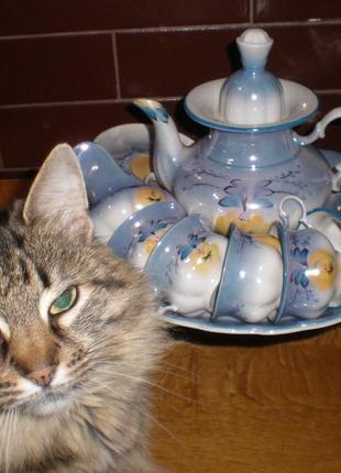 Кофейный сервиз ручная роспись