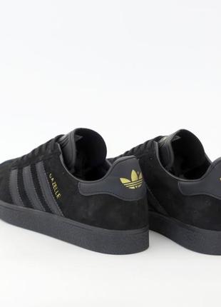 Чоловічі кросівки adidas gazelle black \адідас газель чорні3 фото