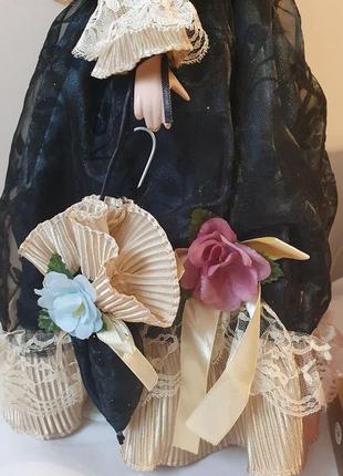 Фарфоровая кукла винтажная сувенирная интерьерная 50см2 фото