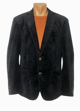 Велюровий чоловічий піджак benstone 46-48 розмір