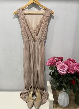 Вечернее платье плиссе