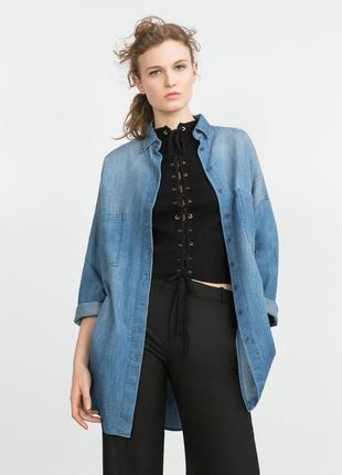 Сорочка джинсова zara