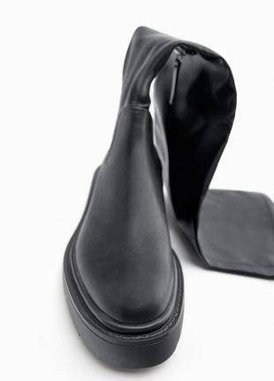 Сапоги, ботфорти zara