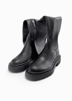 Сапоги, ботфорти zara