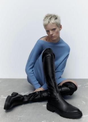 Сапоги, ботфорти zara