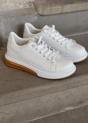 Кроссовки женские leather white new