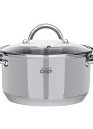 Кастрюля bravo chef 16 см (1.9 л) с крышкой (bc-2001-16) tzp193