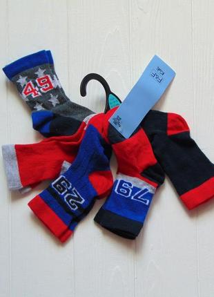 F&f. размер 6-12 месяцев. новый комплект из 5-ти носочков для мальчика