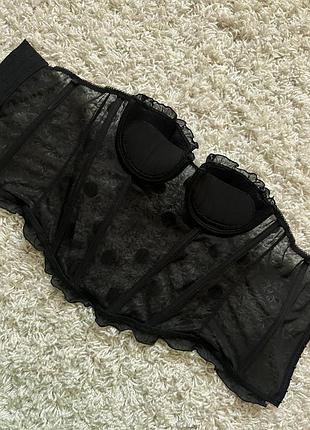 Statnaia черный корсет боди