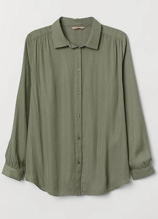 Блуза оливкова , оливкова сорочка, зелена сорочка