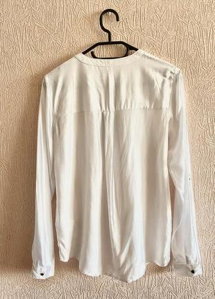 Блуза рубашка белоснежная sinsay2 фото